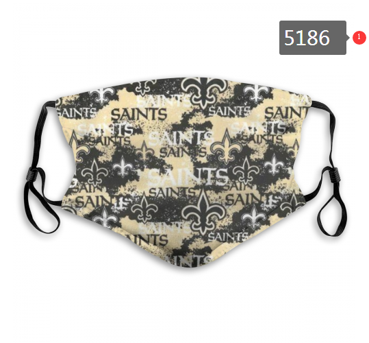 NFL New Orleans Saints #1 Dust mask with filter->nfl dust mask->Sports Accessory